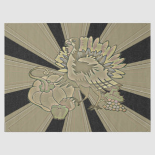 Carved Thanksgiving Turkey - Tissue Paper