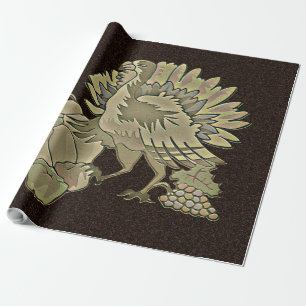 Carved Thanksgiving Turkey - Wrapping Paper