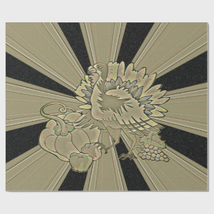 Carved Thanksgiving Turkey - Wrapping Paper