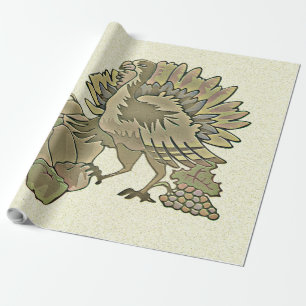 Carved Thanksgiving Turkey - Wrapping Paper