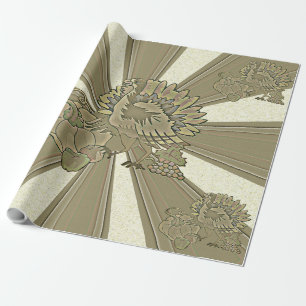 Carved Thanksgiving Turkey - Wrapping Paper