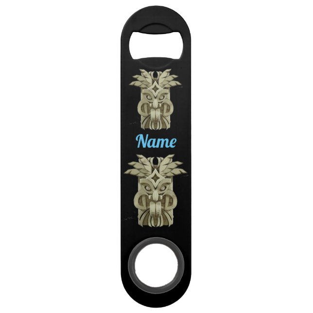 Carved Tiki Sculpture Thunder (Front)