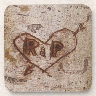 Carved Tree Graffiti Coaster