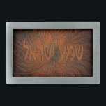 Carved Wood Shema Yisrael Belt Buckle<br><div class="desc">A digital rendering of Hebrew text reading "Shema Yisrael" (Hear O Israel!) on a "carved" wooden fractal background pattern. "Shema Yisrael" are the first words of the most important Jewish prayer. The first verse encapsulates the monotheistic essence of Judaism: "Hear, O Israel: the Lord is our God, the Lord is...</div>