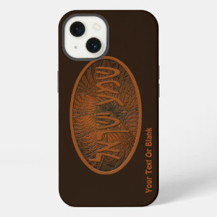 Carved Wood Shema Yisrael iPhone 13 Case