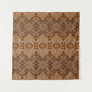 Carved wood wall closeabstract, ancient, antique,  tapestry