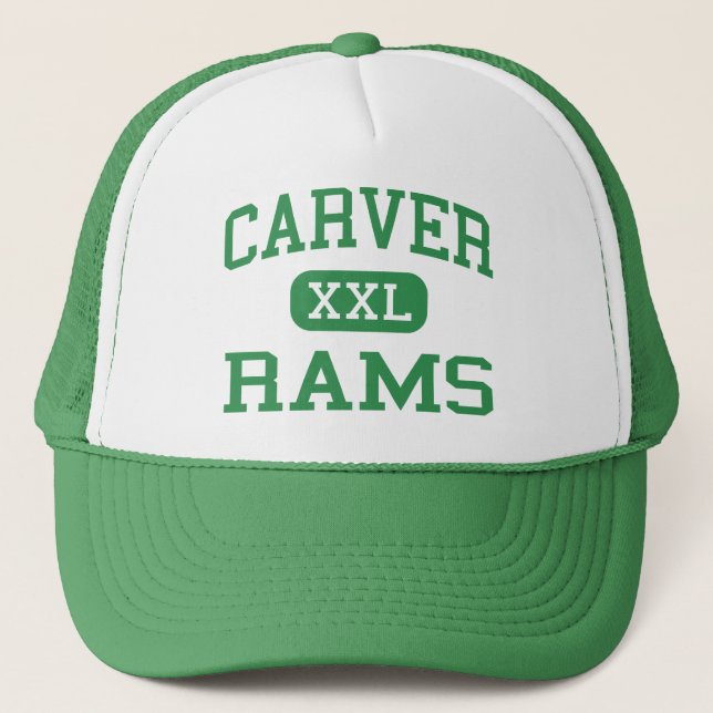 Carver - Rams - High - New Orleans Louisiana Trucker Hat (Front)