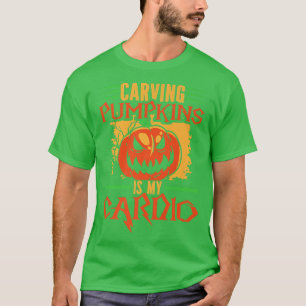 Carving Pumpkins Scary Carved Halloween Jack O Lan T-Shirt