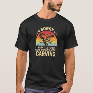 Carving Woodworker woodworking retro  Wood Carving T-Shirt