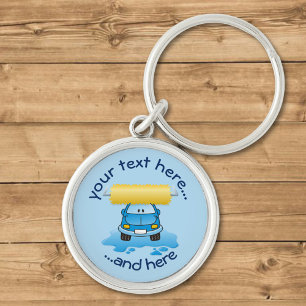 Carwash cartoon key ring