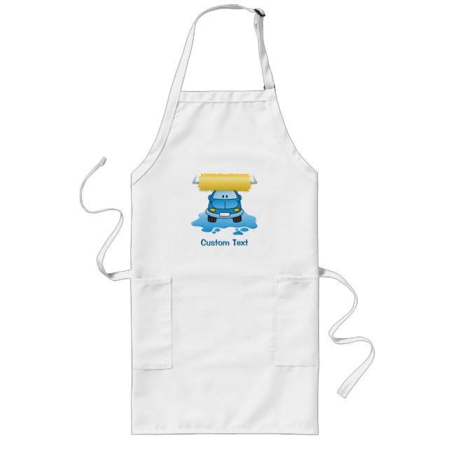 Carwash cartoon long apron (Front)