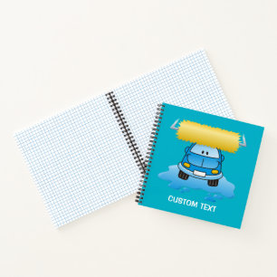 Carwash cartoon notebook