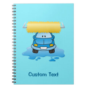 Carwash cartoon notebook