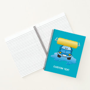 Carwash cartoon notebook