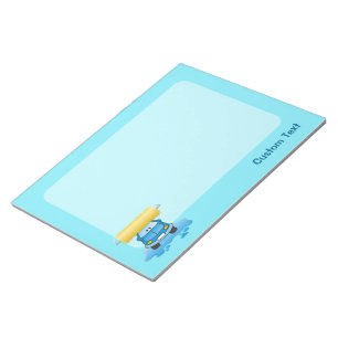 Carwash cartoon notepad