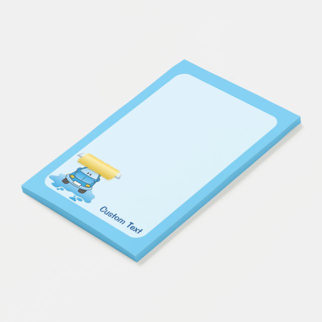 Carwash Cartoon Post-it Notes (Angled)