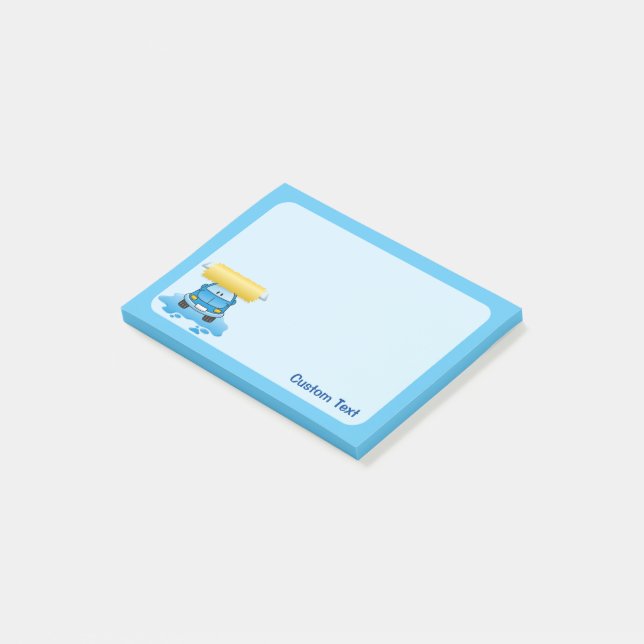 Carwash Cartoon Post-it Notes (Angled)