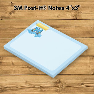Carwash cartoon post-it notes
