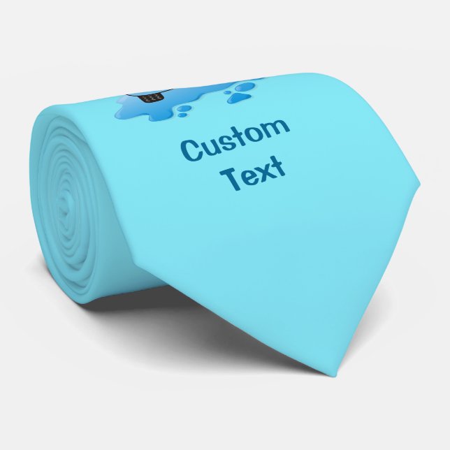 Carwash cartoon tie (Rolled)