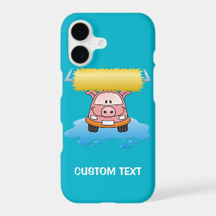 Carwash Pig Cartoon iPhone Case