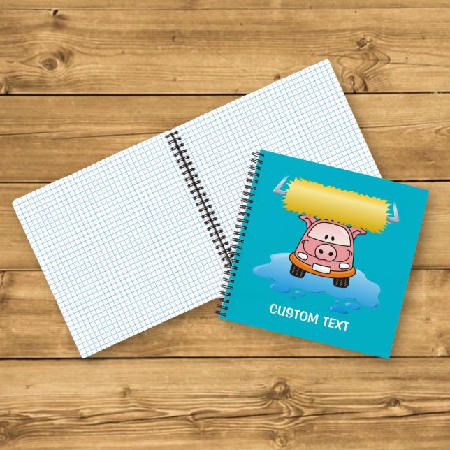 Carwash pig cartoon notebook (Creator Uploaded)