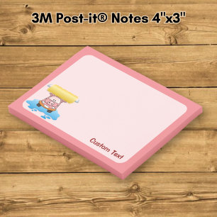 Carwash Pig Cartoon Post-it Notes