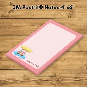 Carwash Pig Cartoon Post-it Notes