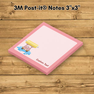 Carwash Pig Cartoon Post-it Notes