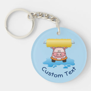 Carwash Pig Keychain