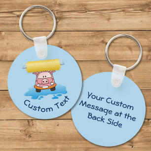 Carwash Pig Keychain