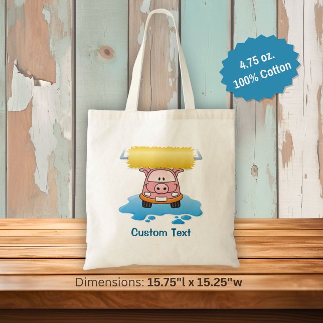 Carwash Pig Tote Bag (Creator Uploaded)