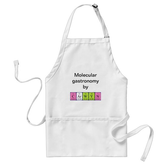 Carwyn periodic table name apron (Front)