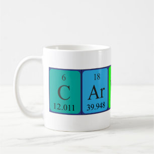 Carwyn periodic table name mug