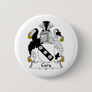 Cary Family Crest 6 Cm Round Badge