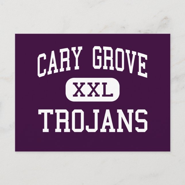Cary Grove - Trojans - High School - Cary Illinois Postcard (Front)