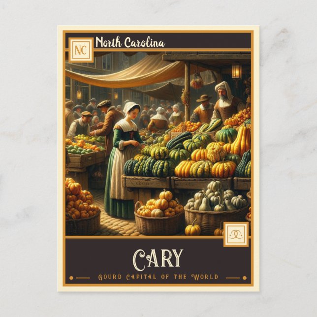 Cary, North Carolina | Vintage Postcard (Front)