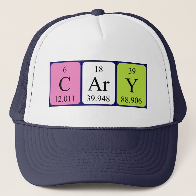 Cary periodic table name hat (Front)