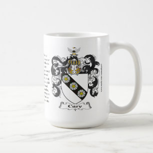 Cary, the Origin, the Meaning and the Crest Coffee Mug