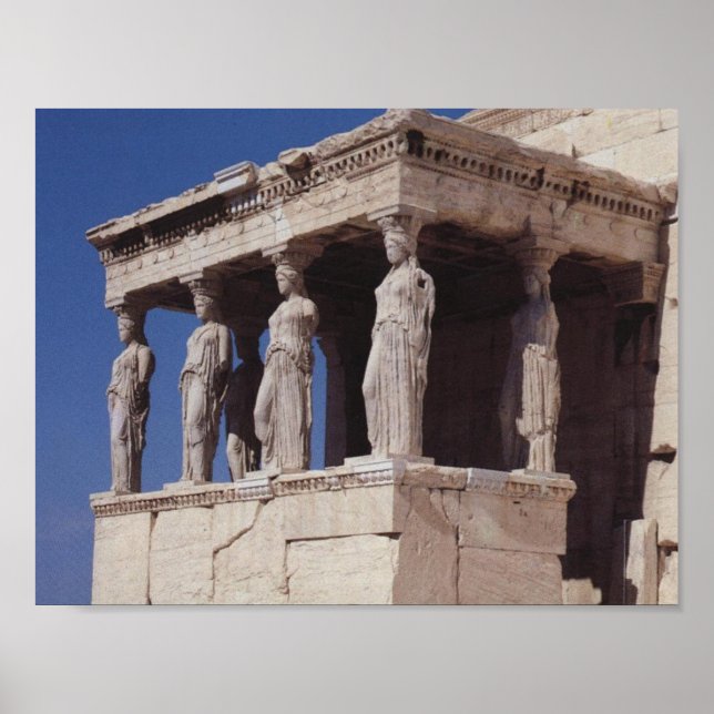 Caryatids Athens Poster (Front)