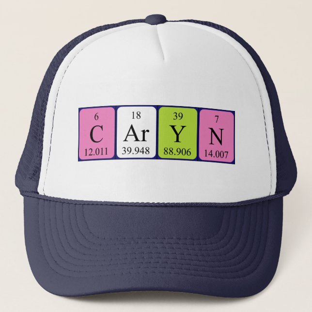 Caryn periodic table name hat (Front)