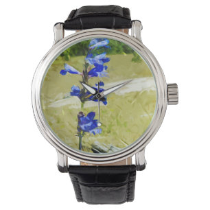 Carys Beardtongue Flower Abstract Impressionism Watch