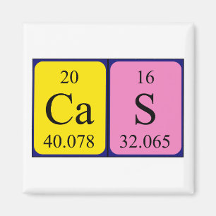 Cas periodic table name magnet