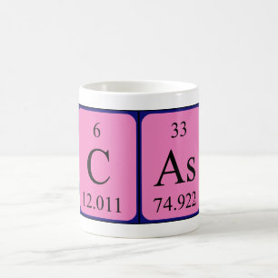 Cas periodic table name mug