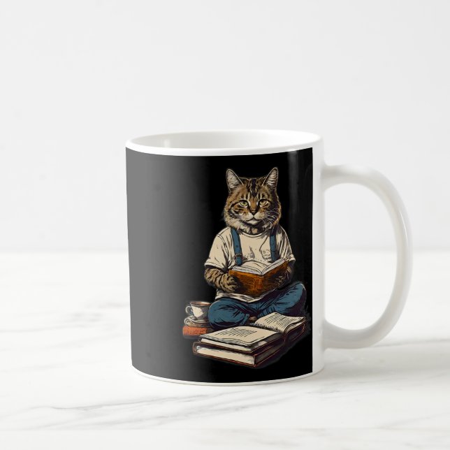 Cas Reading A Book Graphic Ca Kien Lovers  Coffee Mug (Right)