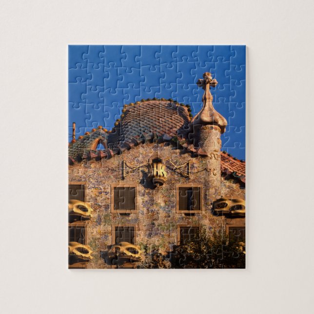 Casa Batilo, Gaudi Architecture, Barcelona, Jigsaw Puzzle (Vertical)
