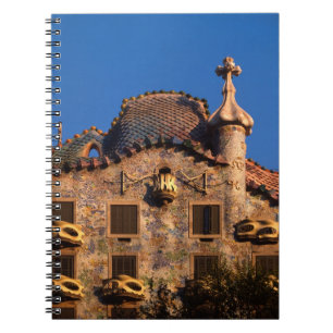 Casa Batilo, Gaudi Architecture, Barcelona, Notebook