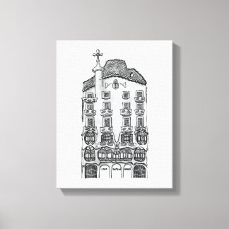 Casa Batllo (Barcelona) Canvas Print