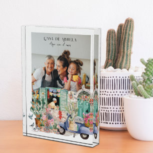 Casa de Abuela Personalised Photo Block