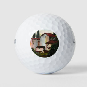 Casa de Pueblo Dibujo Tuscany italy Countryside Golf Balls