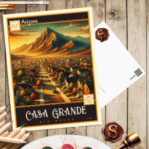 Casa Grande, Arizona   Vintage Postcard